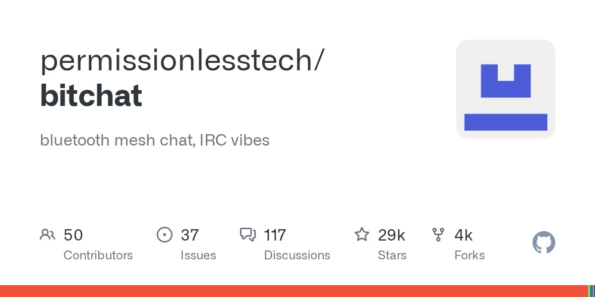 permissionlesstech bitchat ung dung chat bluetooth mesh kieu irc