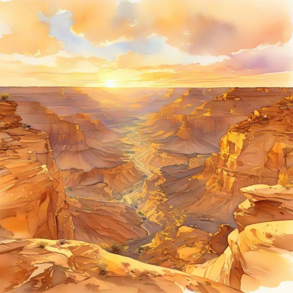 Hoàng hôn trên hẻm núi Grand Canyon