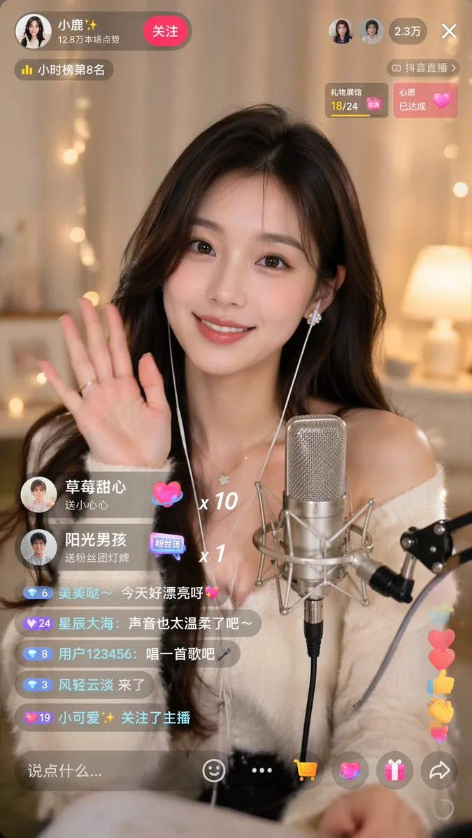 Giao diện livestream Douyin