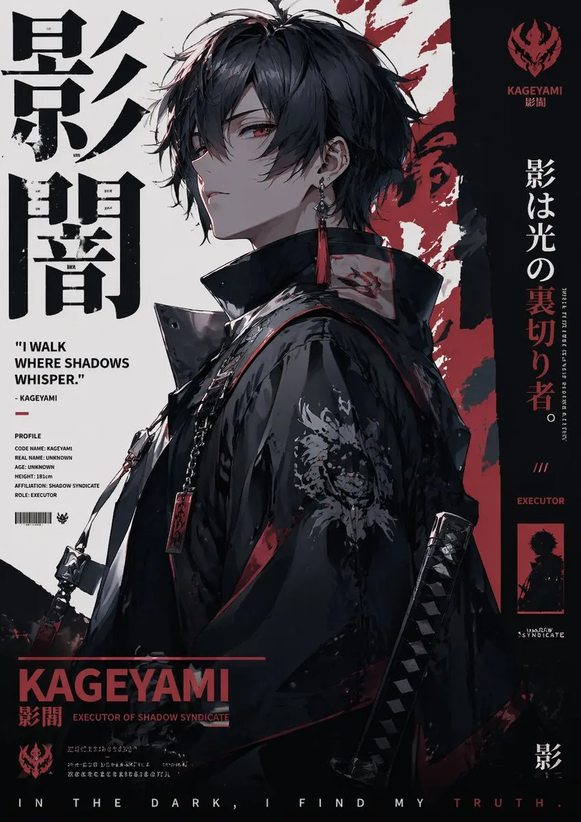 Nhân vật anime phong cách poster