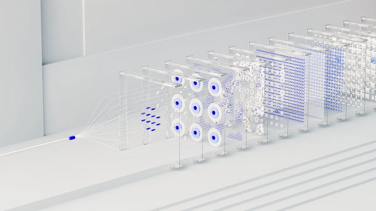 Trực quan hóa quy trình dữ liệu 3D trừu tượng
