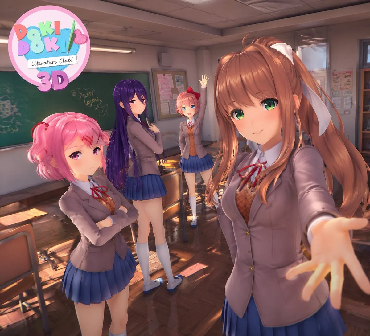 Ảnh Bìa Trò Chơi Visual Novel Anime 3D