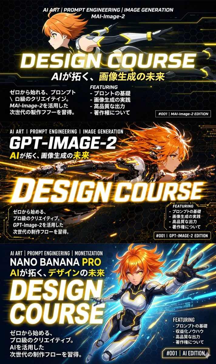 Poster Quảng Cáo Khóa Học Anime Viễn Tưởng 3 Khung Hình