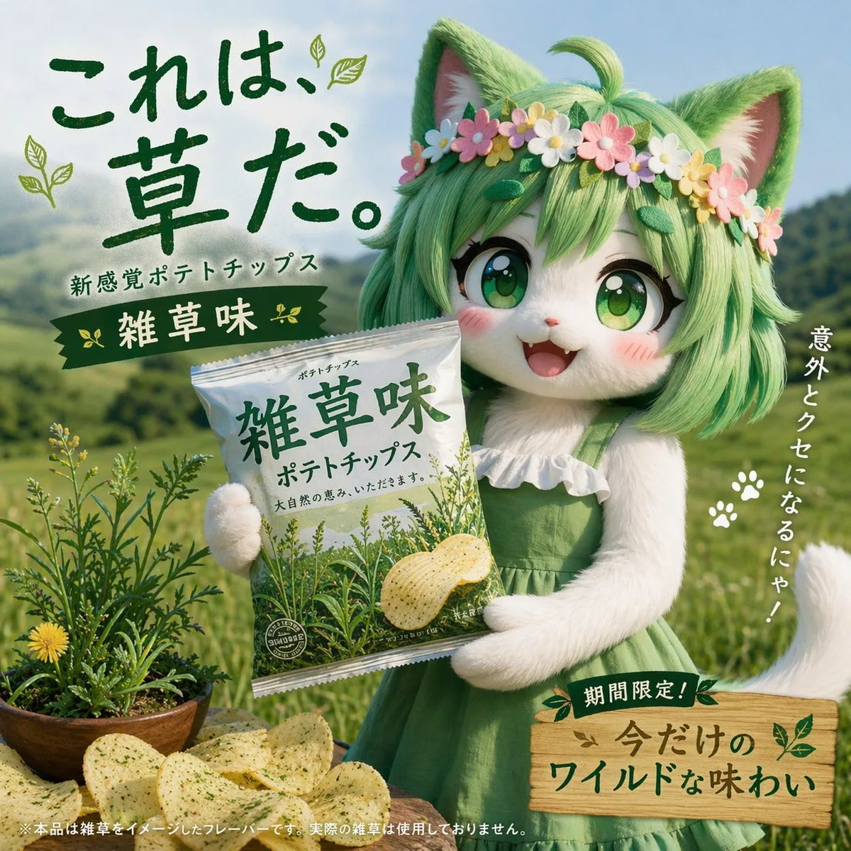 Quảng cáo snack khoai tây Nhật Bản