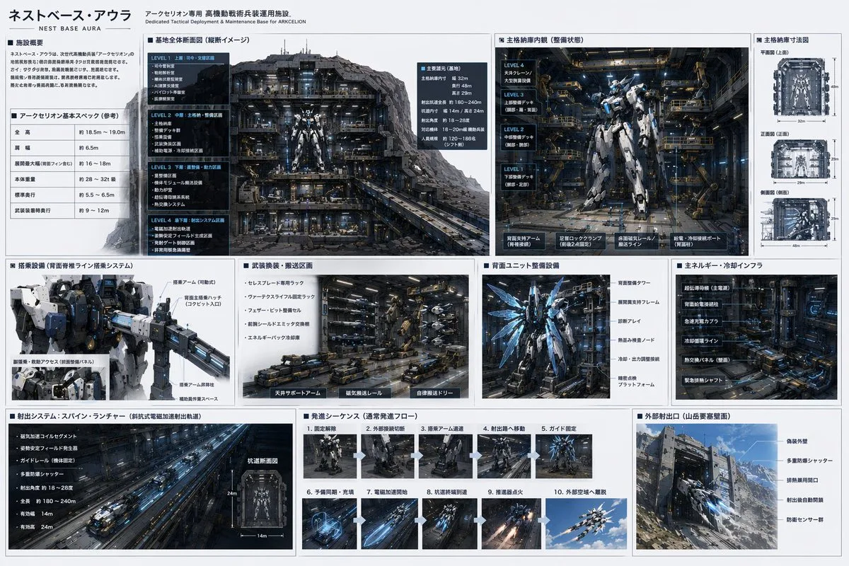 Bảng thông số kỹ thuật căn cứ mecha
