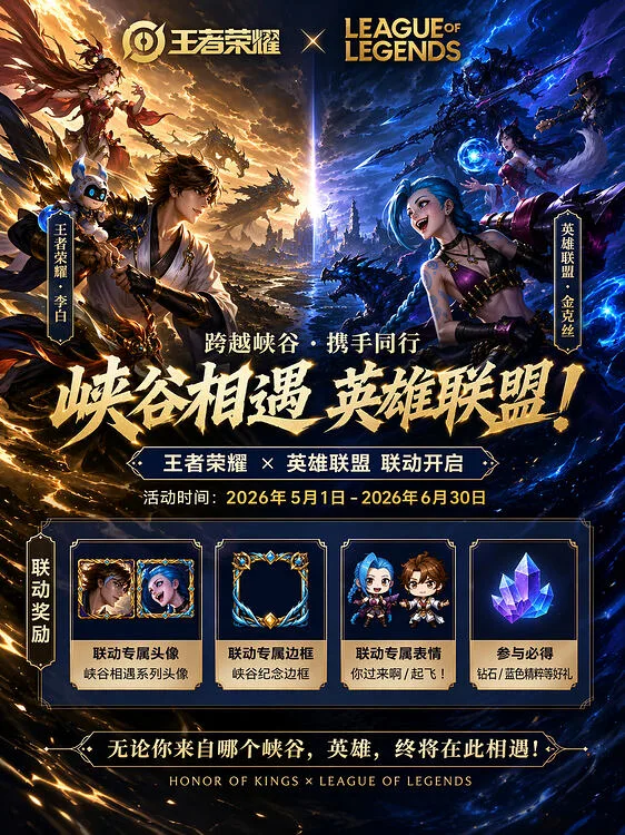 Poster quảng bá sự kiện hợp tác giữa hai tựa game