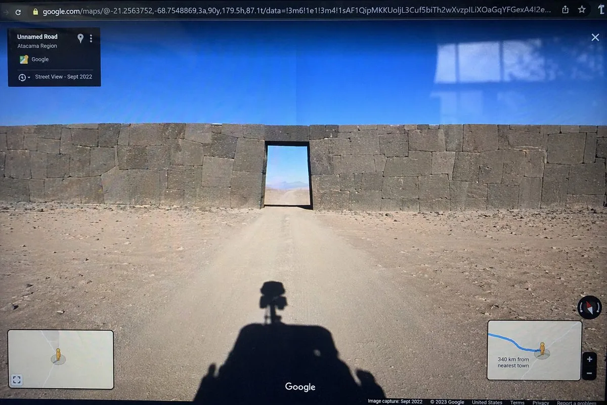 Ảnh chụp màn hình dị thường trên Google Street View