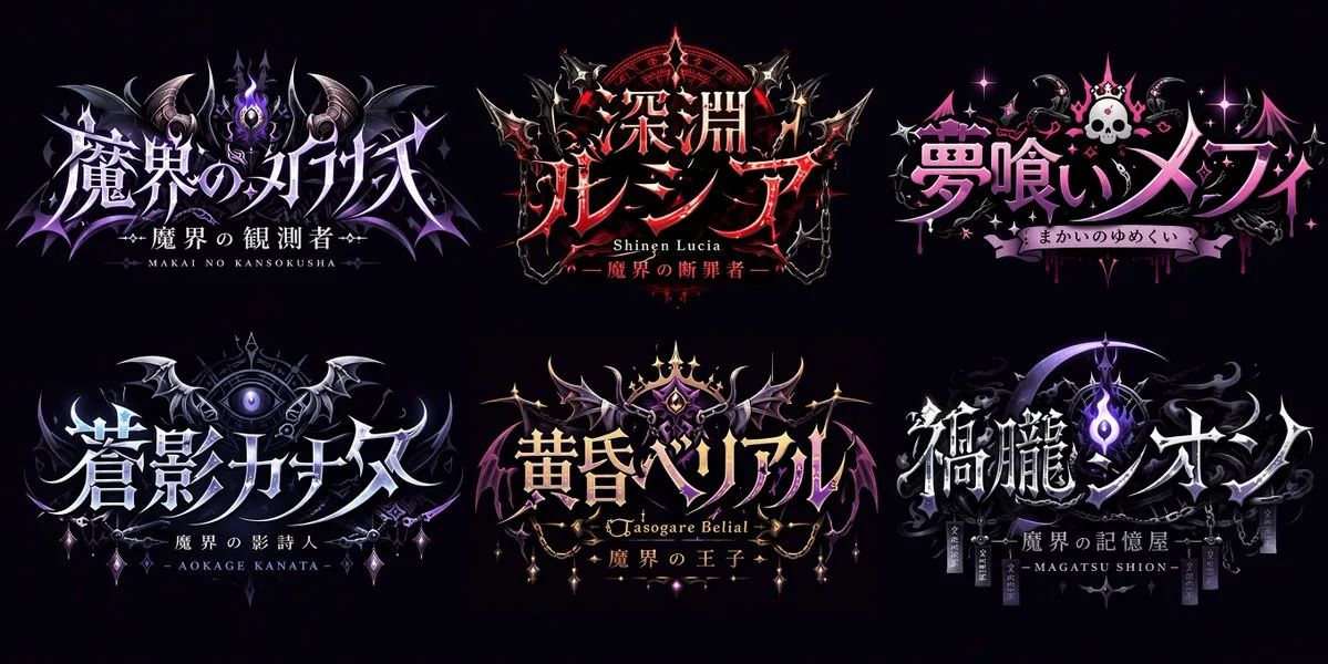 Lưới mẫu thiết kế logo VTuber phong cách Gothic