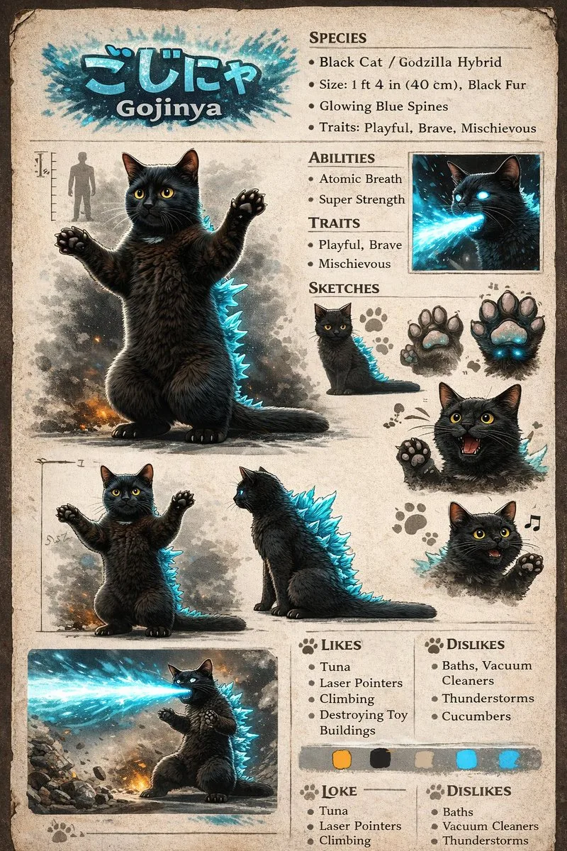 Bảng tham chiếu thiết kế sinh vật Concept Art