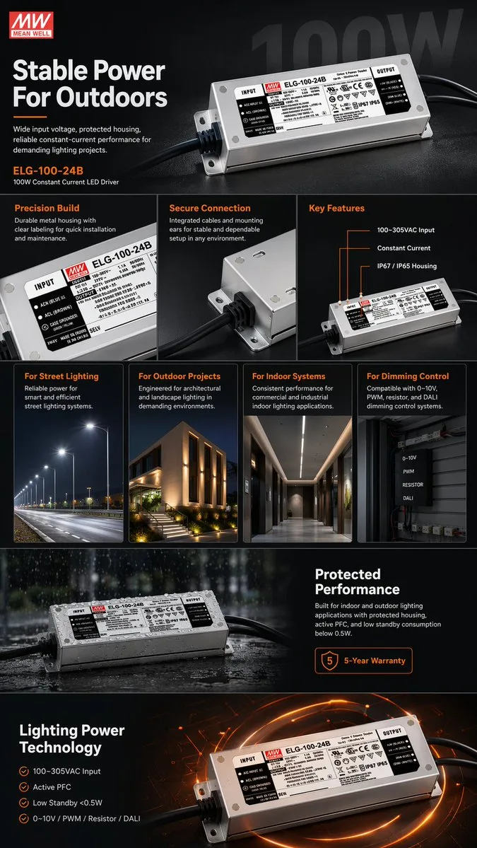Infographic sản phẩm nguồn LED driver cho thương mại điện tử