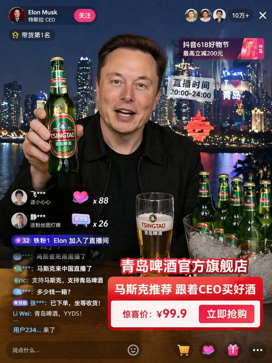 Giao diện livestream bán hàng thương mại điện tử