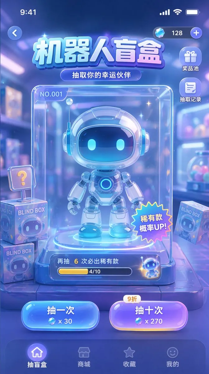 Mockup Giao diện Game Gacha Di động