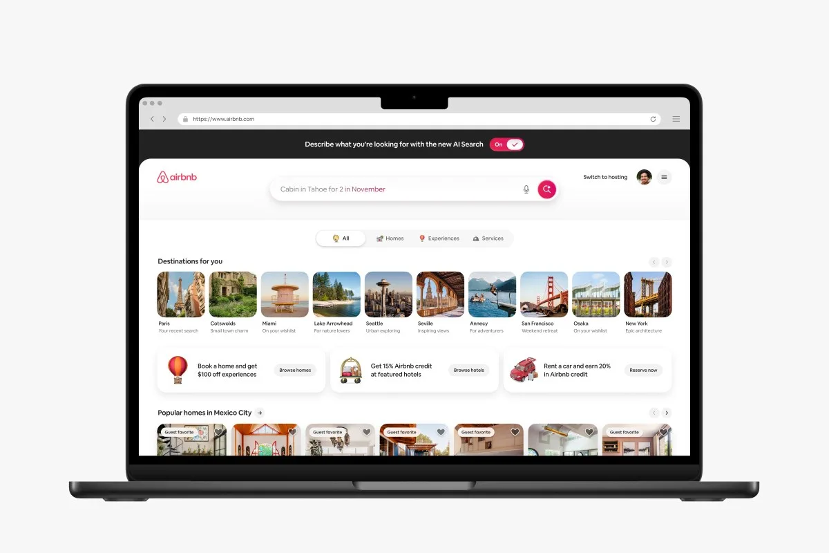 airbnb tich hop tim kiem bang ai va nhieu tinh nang mang xa hoi moi