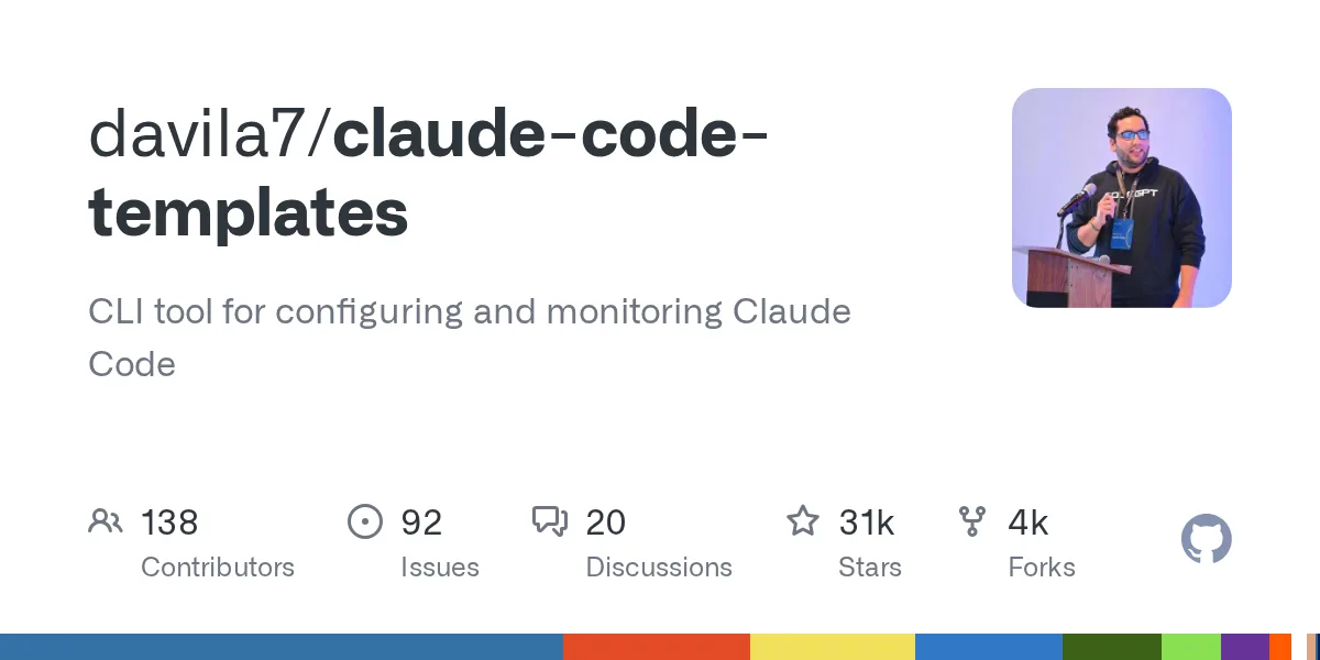 claude code templates hon 100 cau hinh san cho claude code voi agent mcp va hook