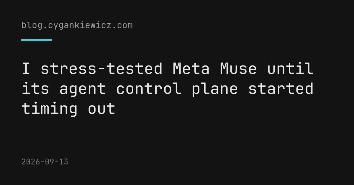 Kiểm tra giới hạn Meta Muse: Khi hệ thống điều khiển agent gặp sự cố quá tải 1 kiem tra gioi han meta muse khi he thong dieu khien agent gap su co qua tai