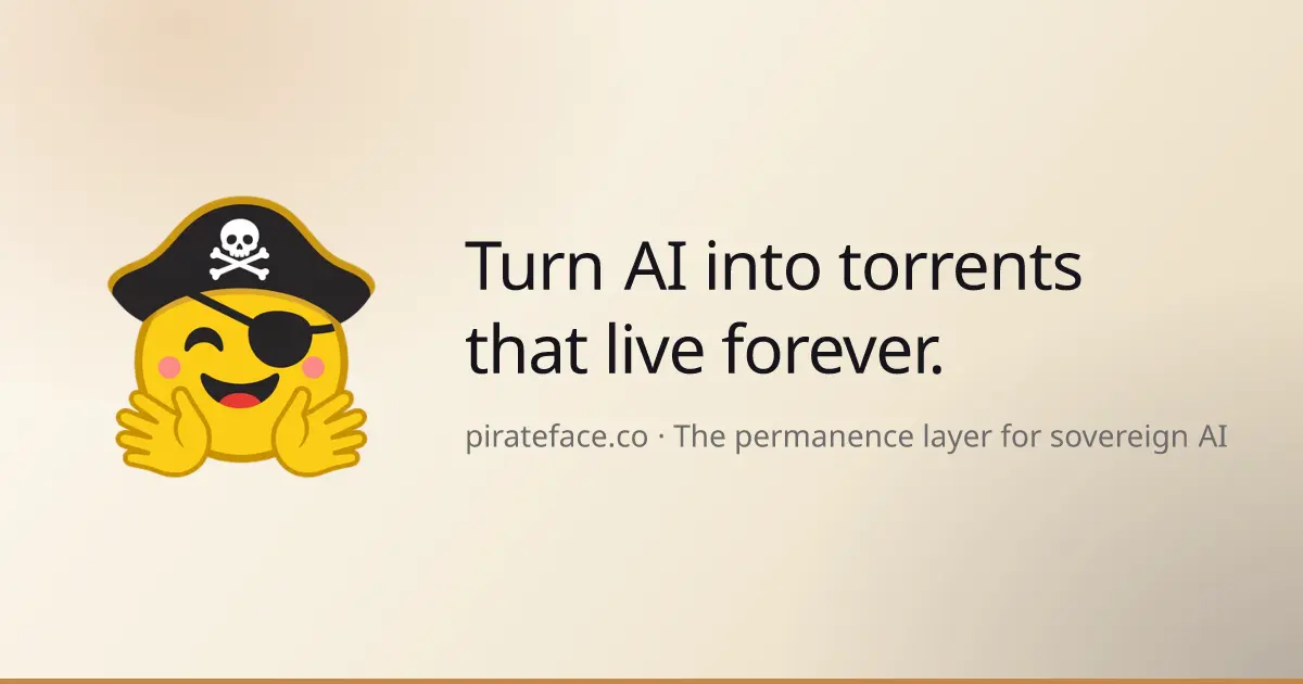 pirate face ha tang p2p luu tru model ai ma nguon mo