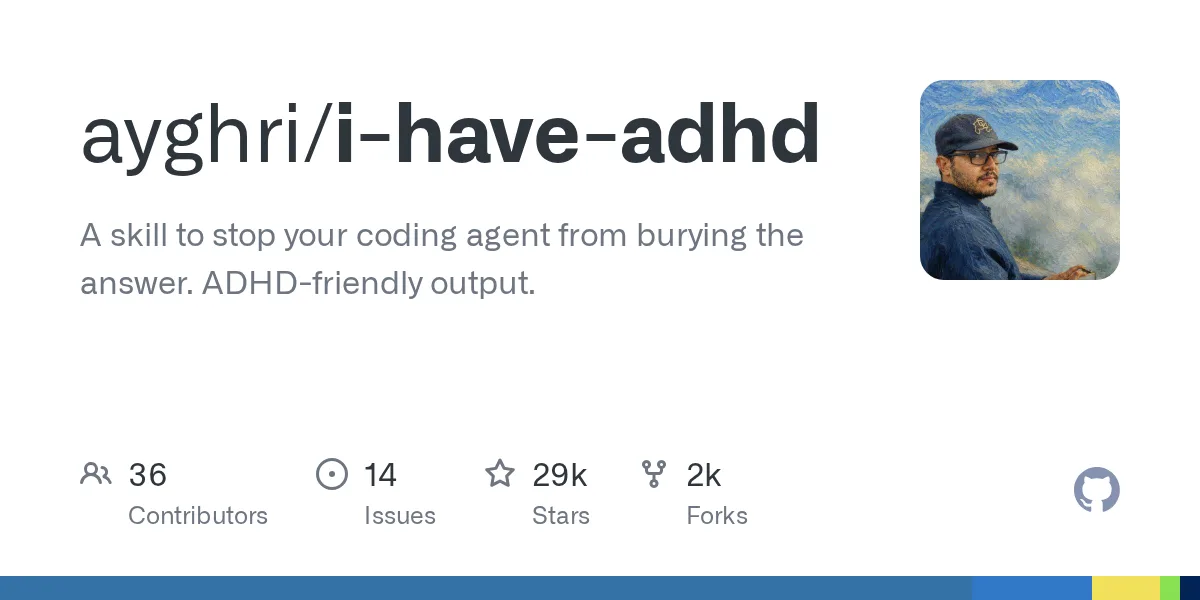 plugin i have adhd giup ai coding assistant tra loi ngan gon va di thang vao van de