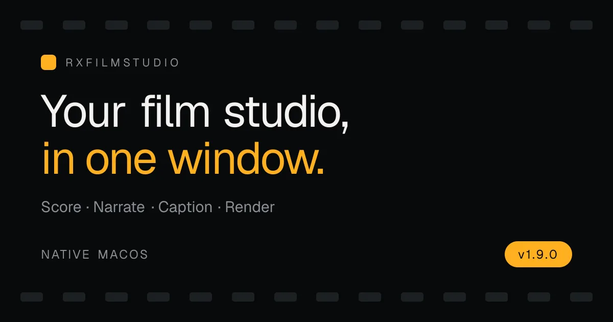 rxfilm studio tao va dung video san pham tu dong bang ai agent