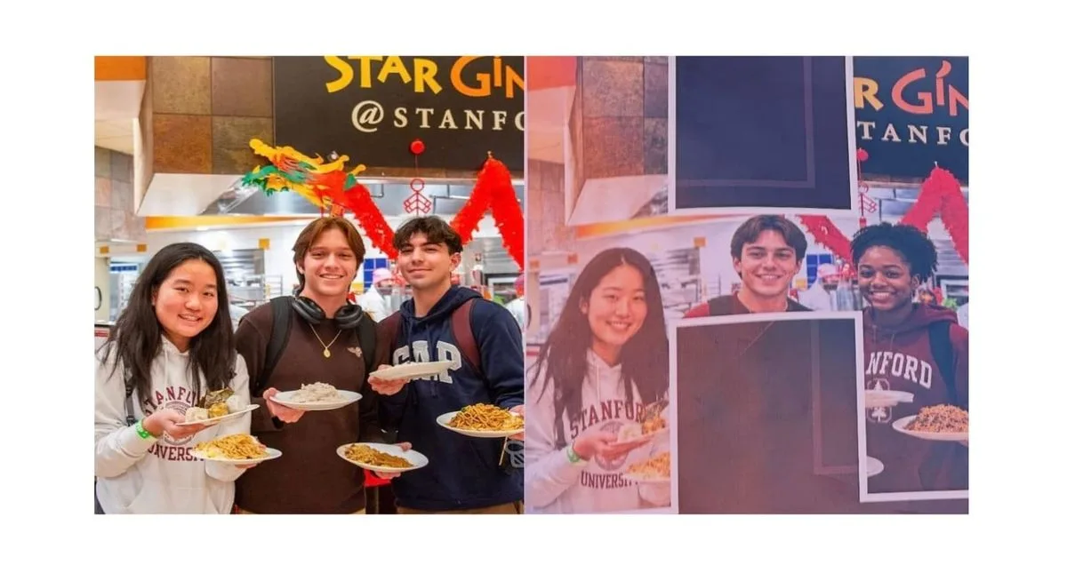 stanford dung ai doi chung toc sinh vien trong anh quang cao gay phan no