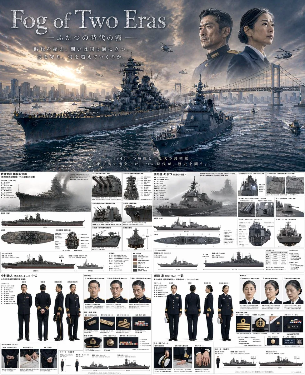 Poster Kịch Tính Hải Quân Song Thời Đại & Bảng Thiết Kế Kỹ Thuật
