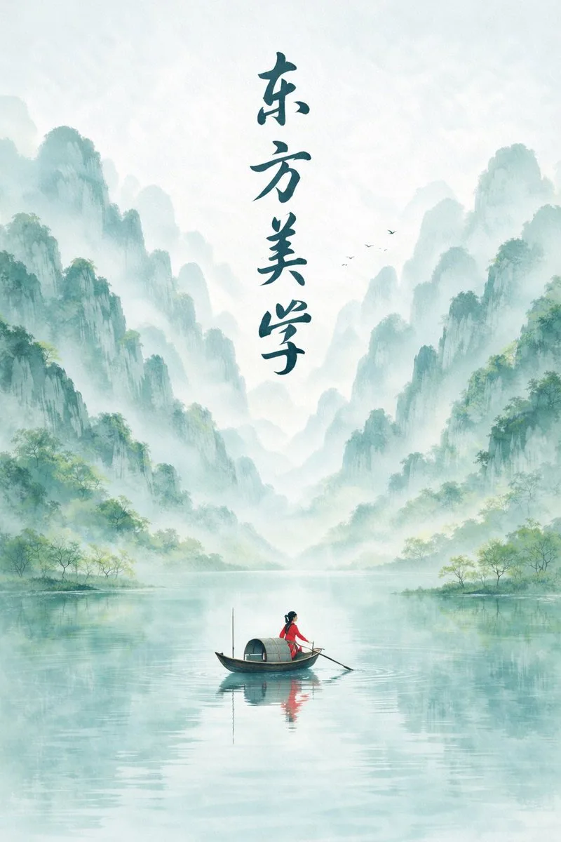 Poster tranh thủy mặc phong cách phương Đông