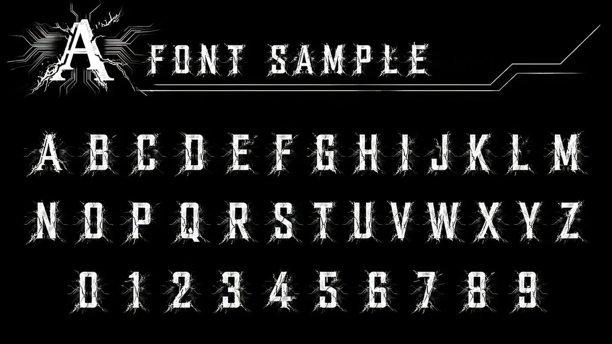 Tạo bảng mẫu font chữ