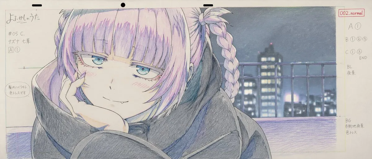 Bản vẽ layout sản xuất anime