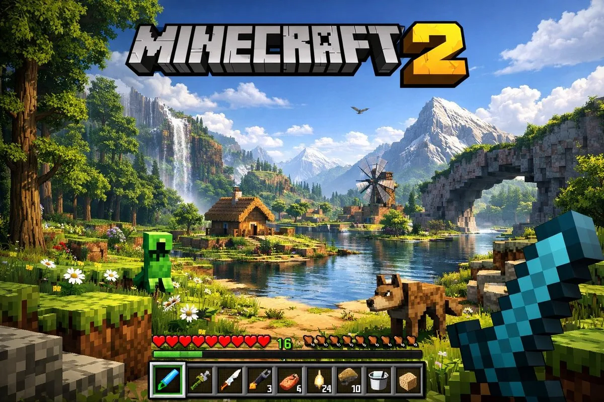 Ảnh chụp màn hình game voxel thế hệ mới