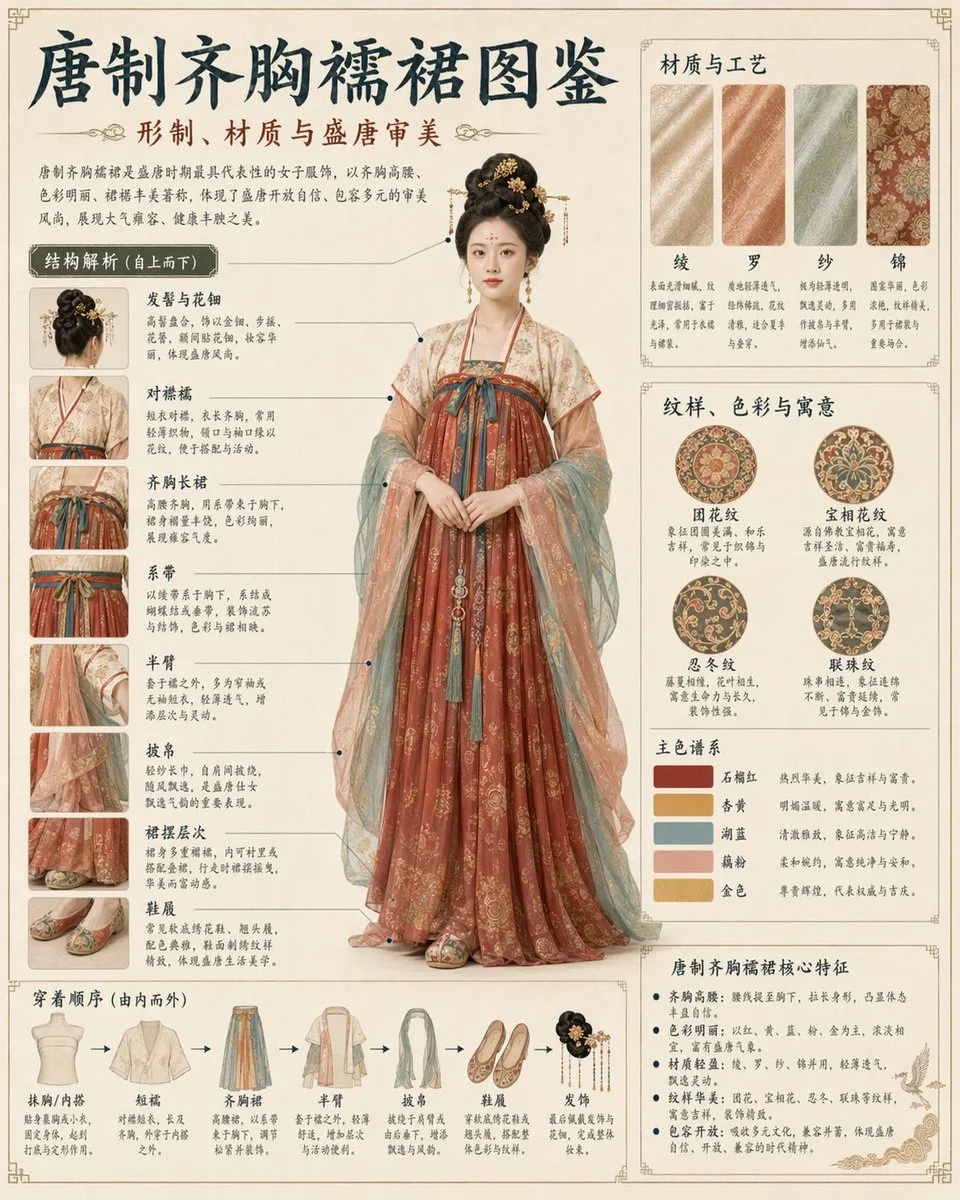 Infographic trang phục truyền thống thời Đường