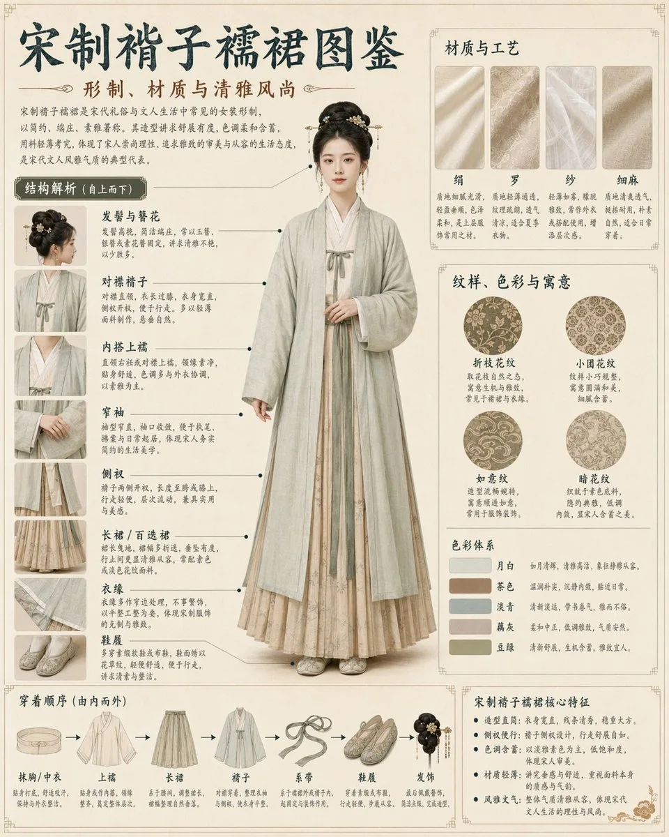 Cẩm nang infographic Hán phục thời Tống