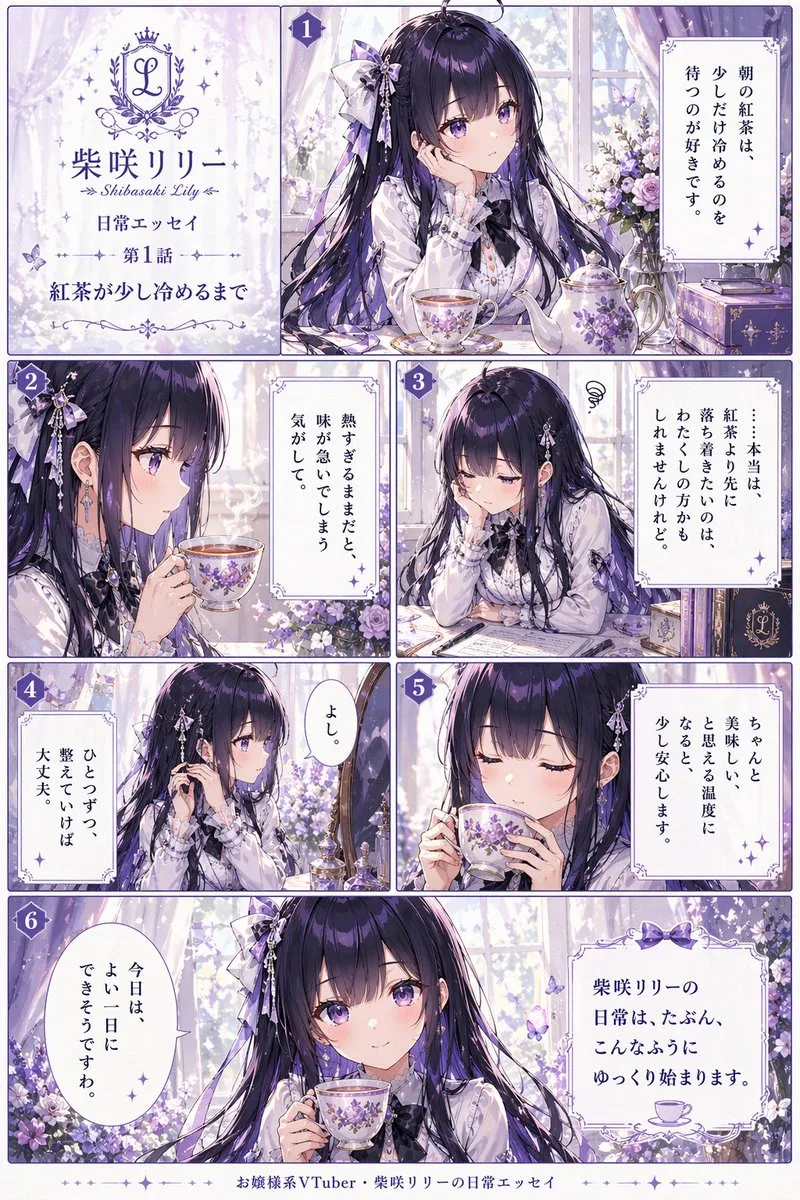 Trang truyện manga tản văn thường nhật của nữ VTuber