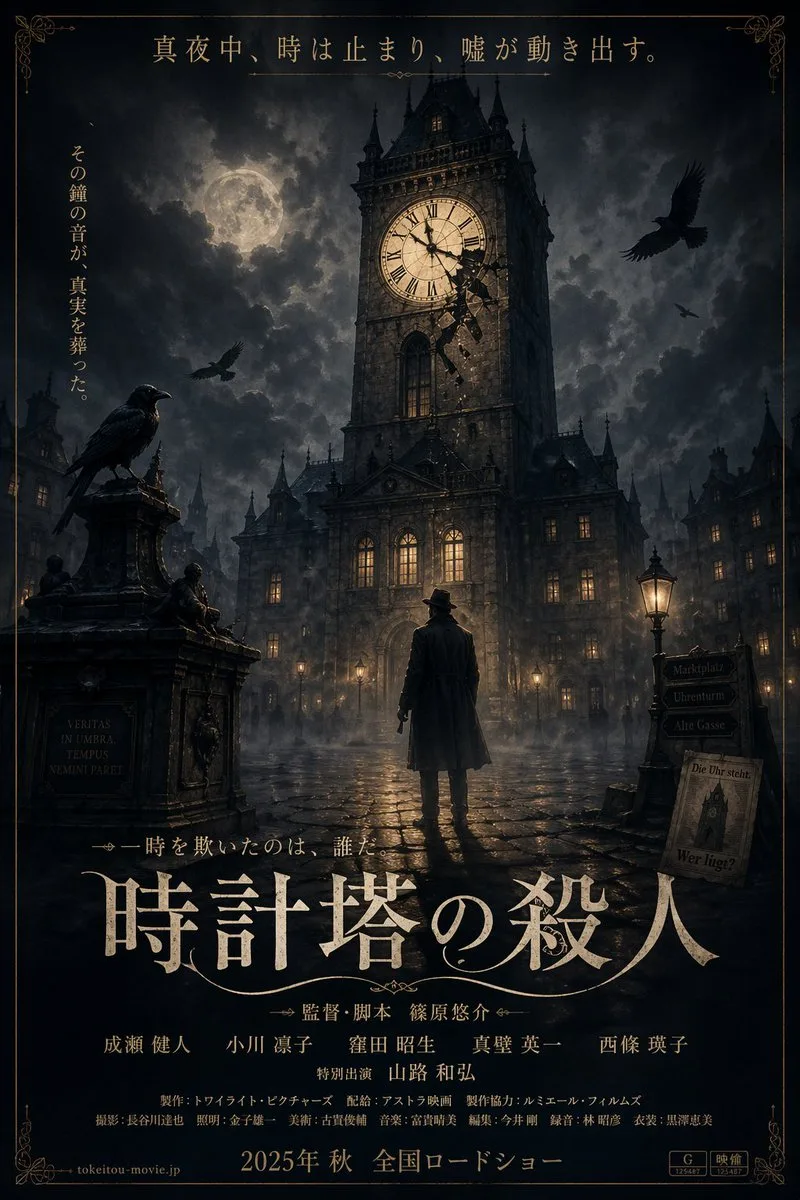 Poster phim bí ẩn phong cách Gothic