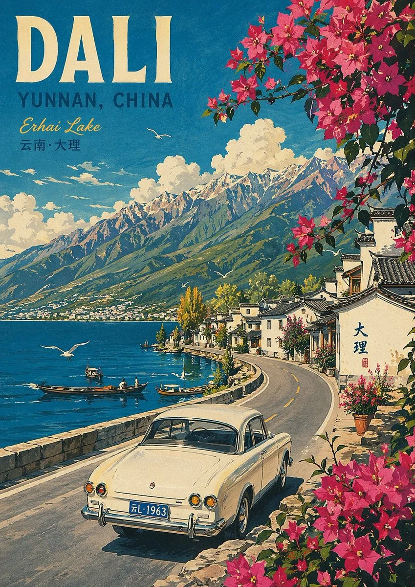 Tranh áp phích du lịch cổ điển