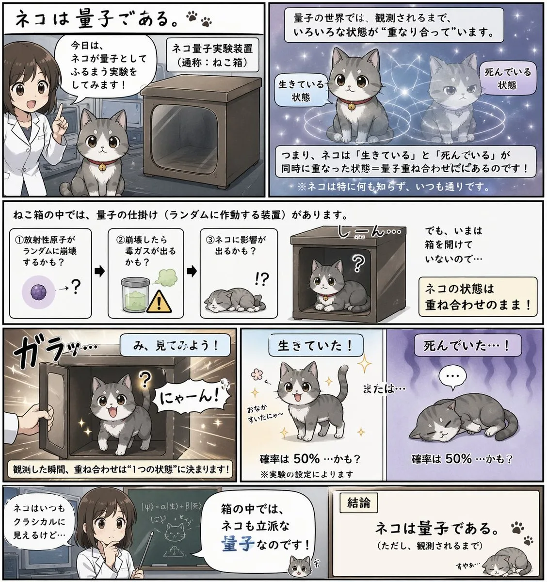 Manga mèo lượng tử