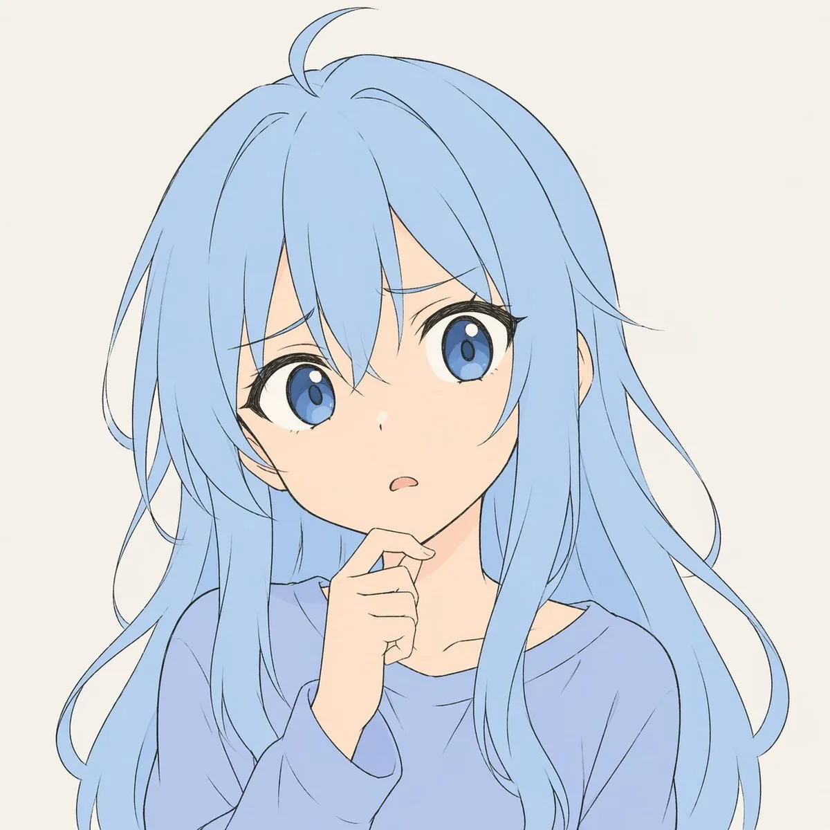 Phác thảo nhân vật anime màu pastel