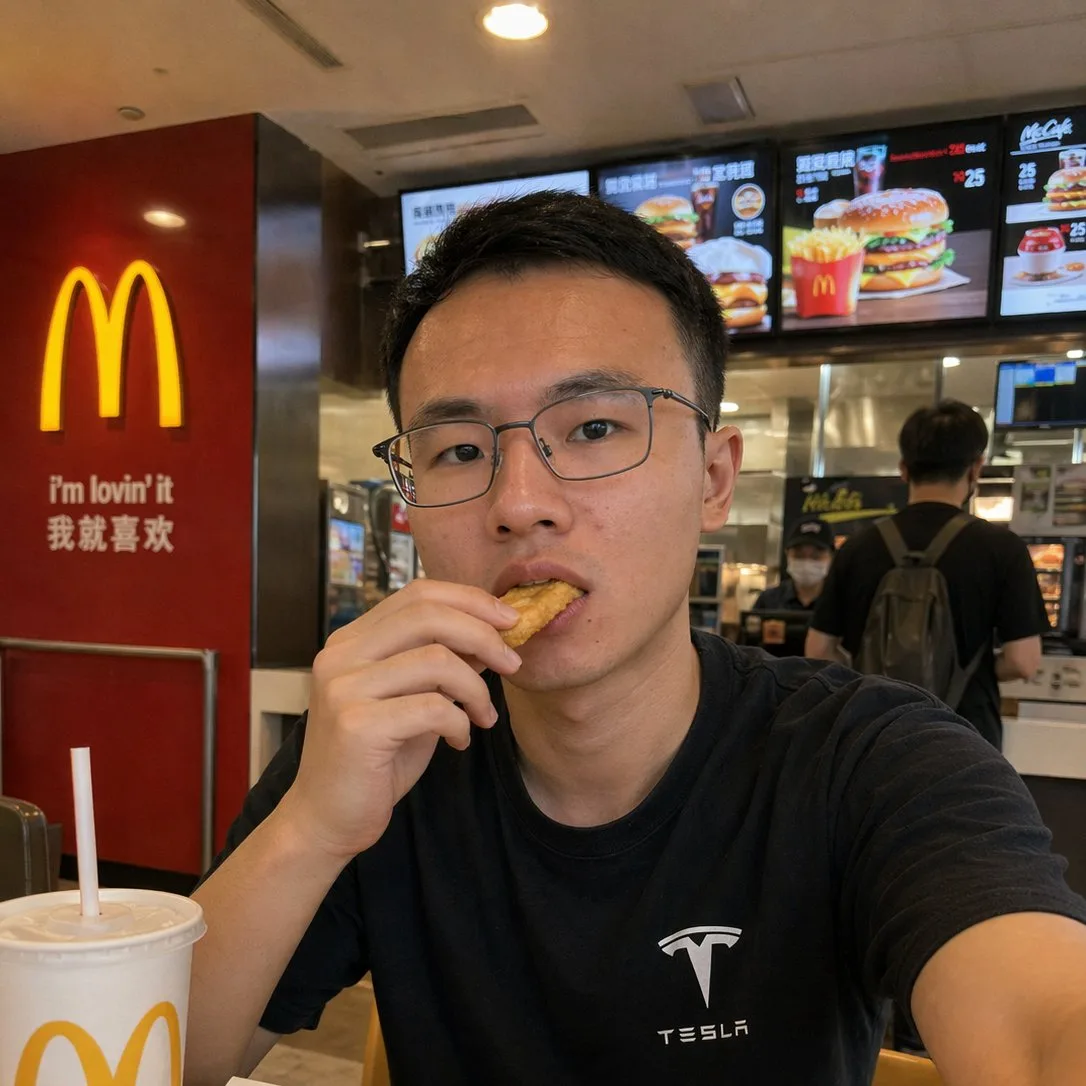 Ảnh selfie chân thực tại quán McDonald’s
