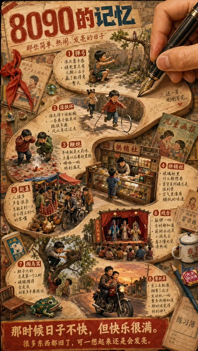 Poster hoài niệm ký ức Trung Hoa thập niên 80-90