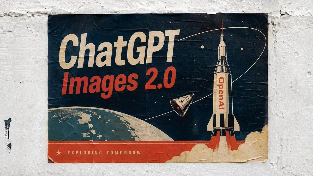 Poster không gian phong cách retro cổ điển