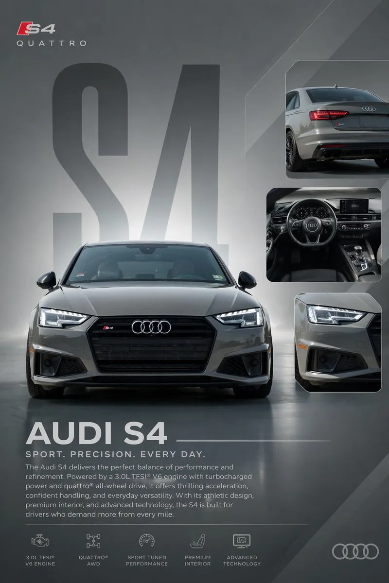 Poster quảng cáo xe Audi S4