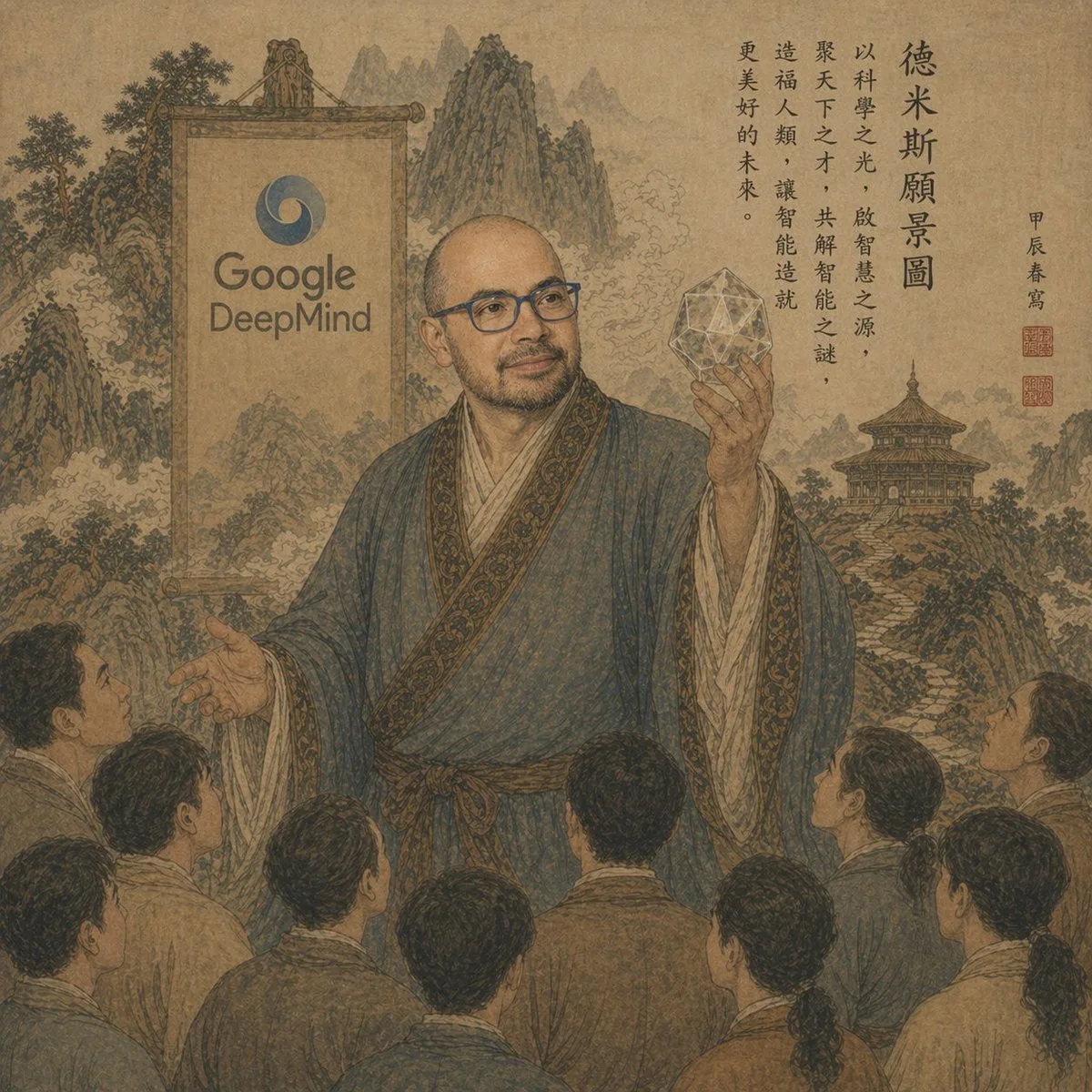 Tranh cuộn cổ phong tầm nhìn Google DeepMind