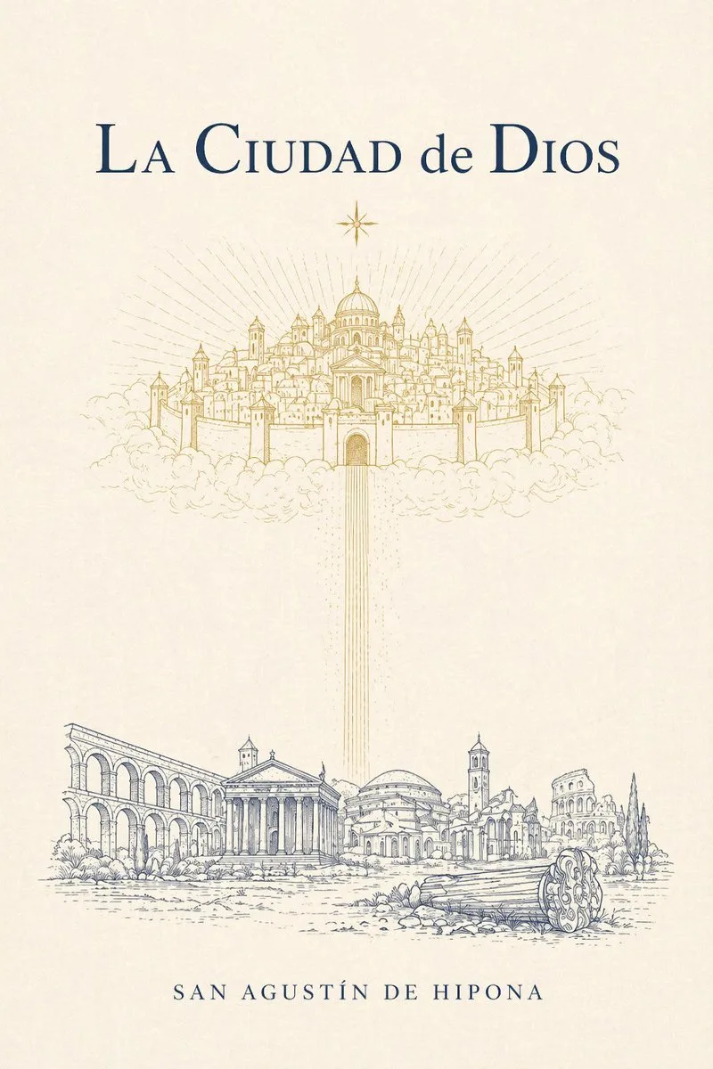 Bìa sách cổ điển cho tác phẩm The City of God