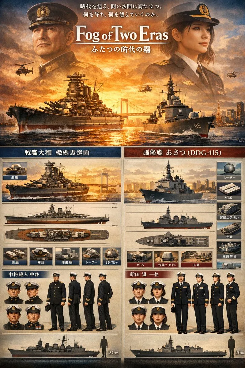 Poster so sánh hải quân hai thời kỳ
