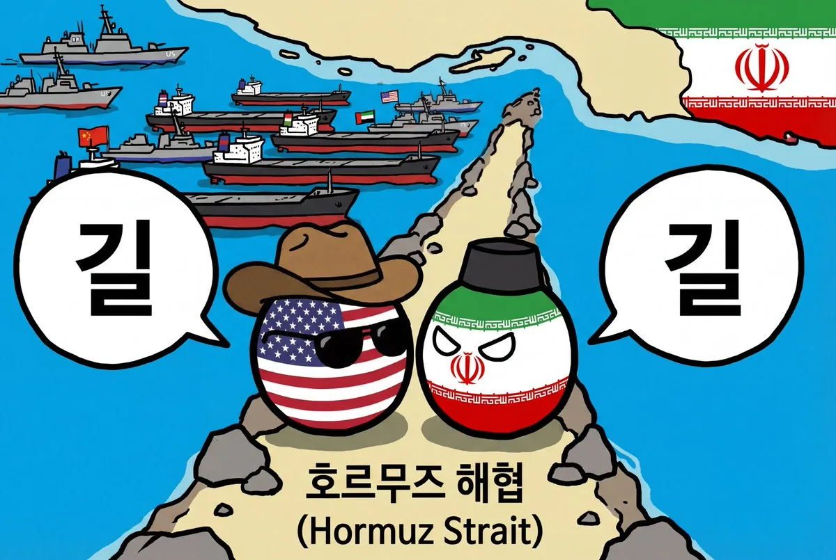 Đối đầu Countryball tại eo biển Hormuz