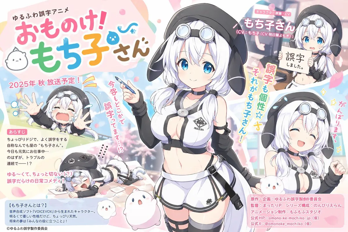 Poster quảng bá anime màu pastel