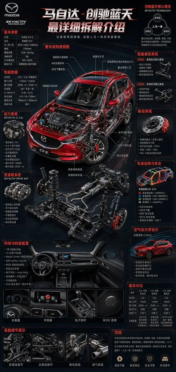 Infographic bóc tách kỹ thuật ô tô chuyên nghiệp
