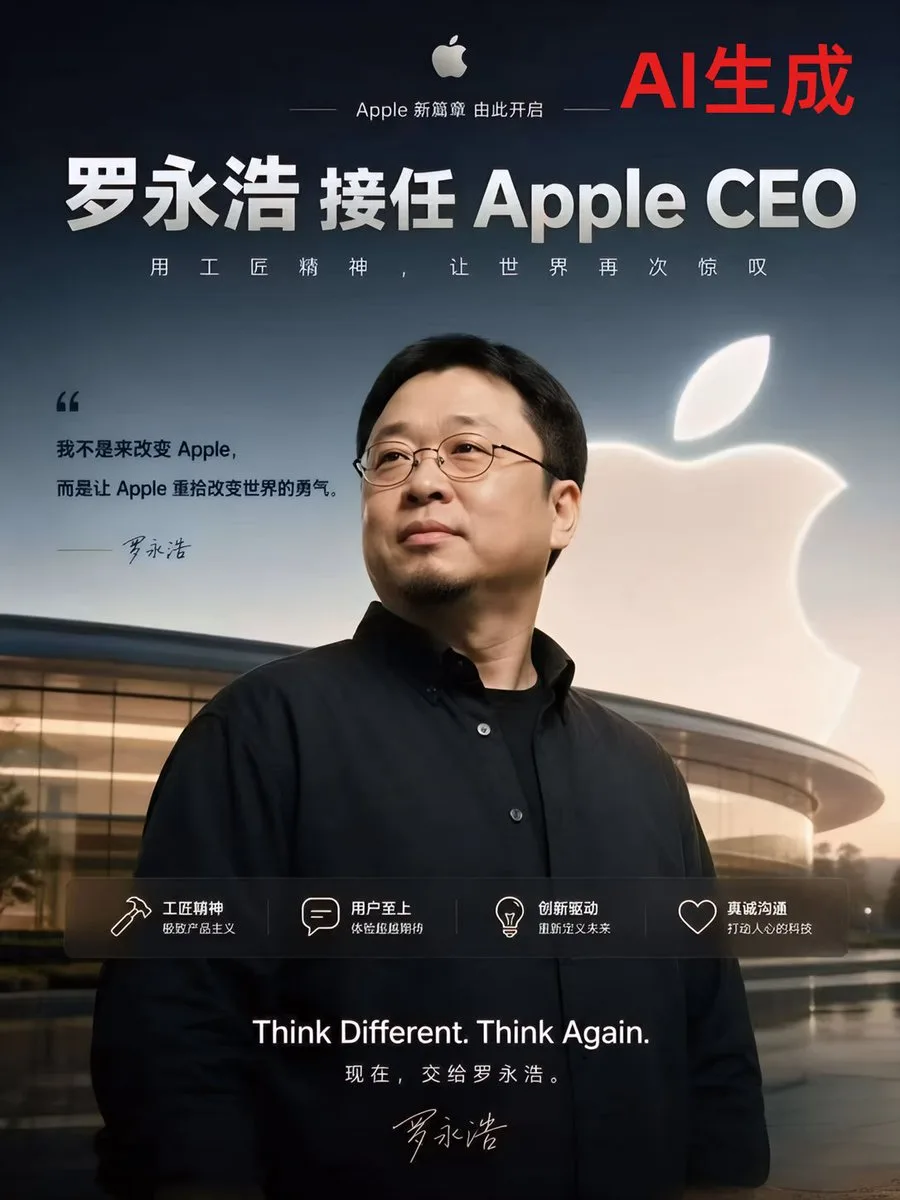 Poster công bố phong cách sự kiện Apple