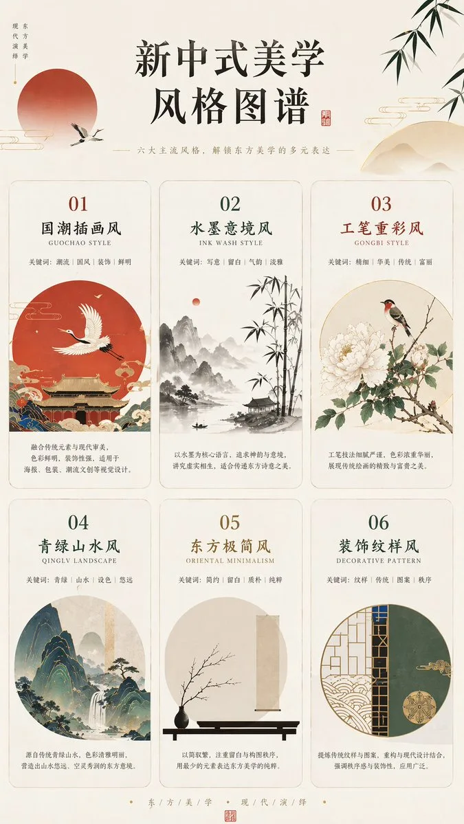 Bảng phong cách thẩm mỹ Tân Trung Hoa