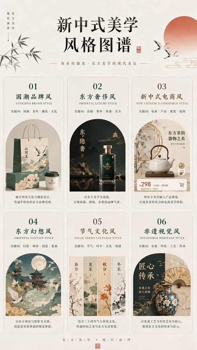 Bảng phong cách thẩm mỹ Tân Trung Hoa