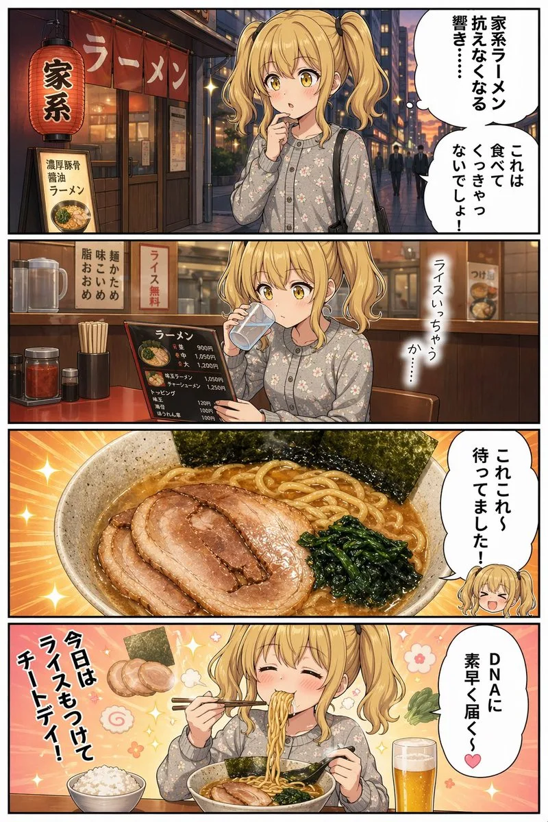 Truyện tranh anime thưởng thức mì ramen Iekei