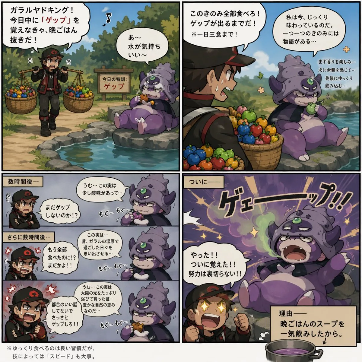 Galarian Slowking học chiêu Ợ hơi